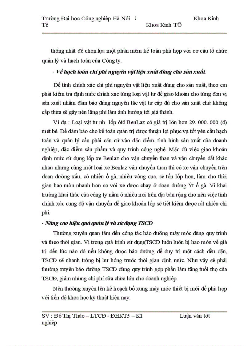image for page Hoàn thiện công tác hạch toán chi phí sản xuất và tính giá thành sản phẩm tại Công ty cổ phần than Cao Sơn