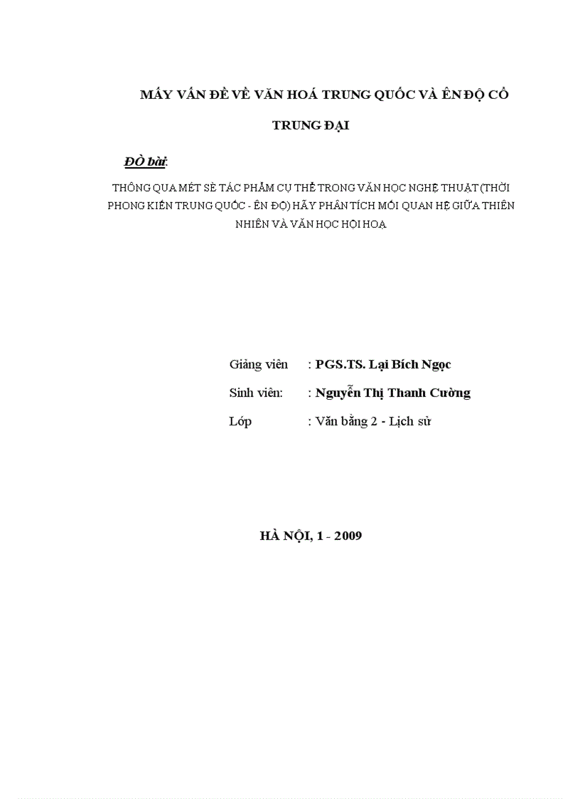 image for page Mấy vấn đề về văn hoá Trung Quốc và ấn độ cổ trung đại