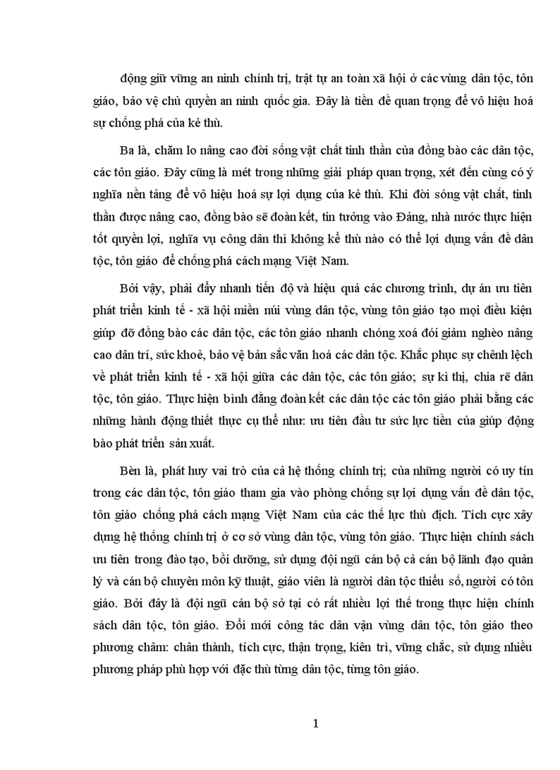 image for page Một số nội dung cơ bản về dân tộc, tôn giáo và đấu tranh phòng chống dịch lợi dụng vấn đề dân tộc, tôn giáo chống phá cách mạng việt nam