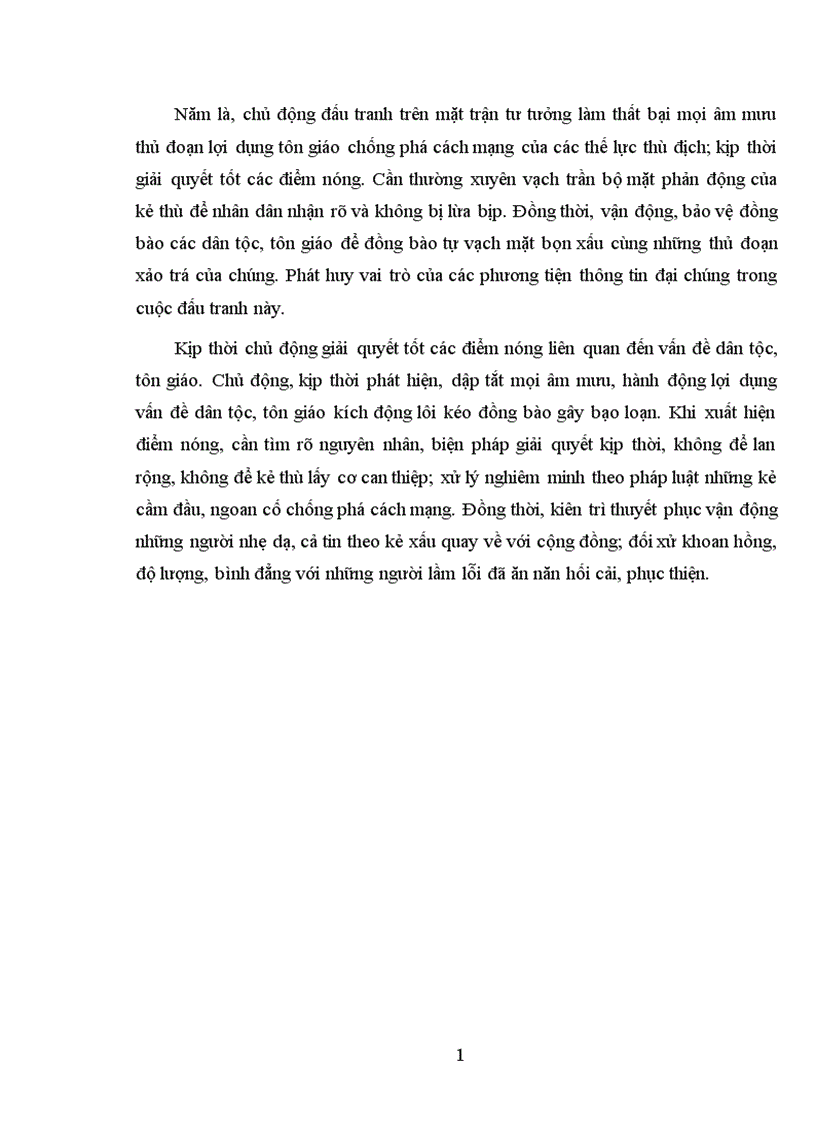 image for page Một số nội dung cơ bản về dân tộc, tôn giáo và đấu tranh phòng chống dịch lợi dụng vấn đề dân tộc, tôn giáo chống phá cách mạng việt nam