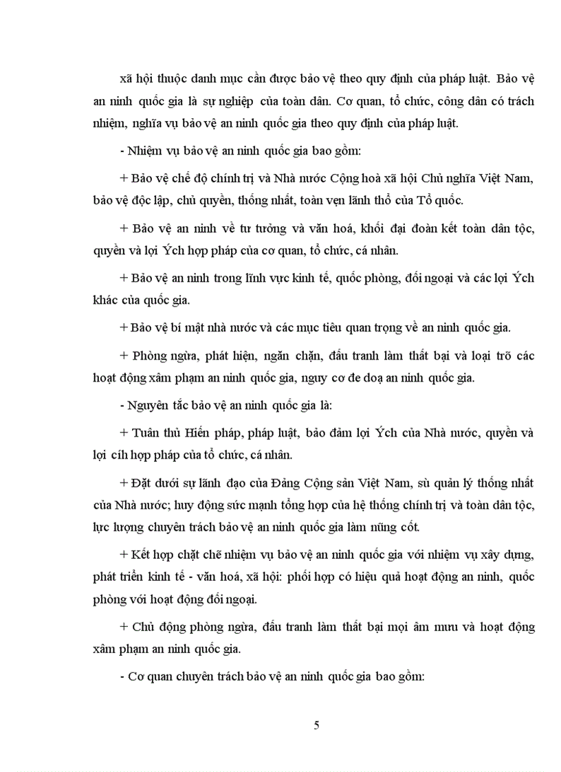 image for page Những vấn đề cơ bản về bảo vệ an ninh quốc gia và giữ gìn trật tự, an toàn xã hội