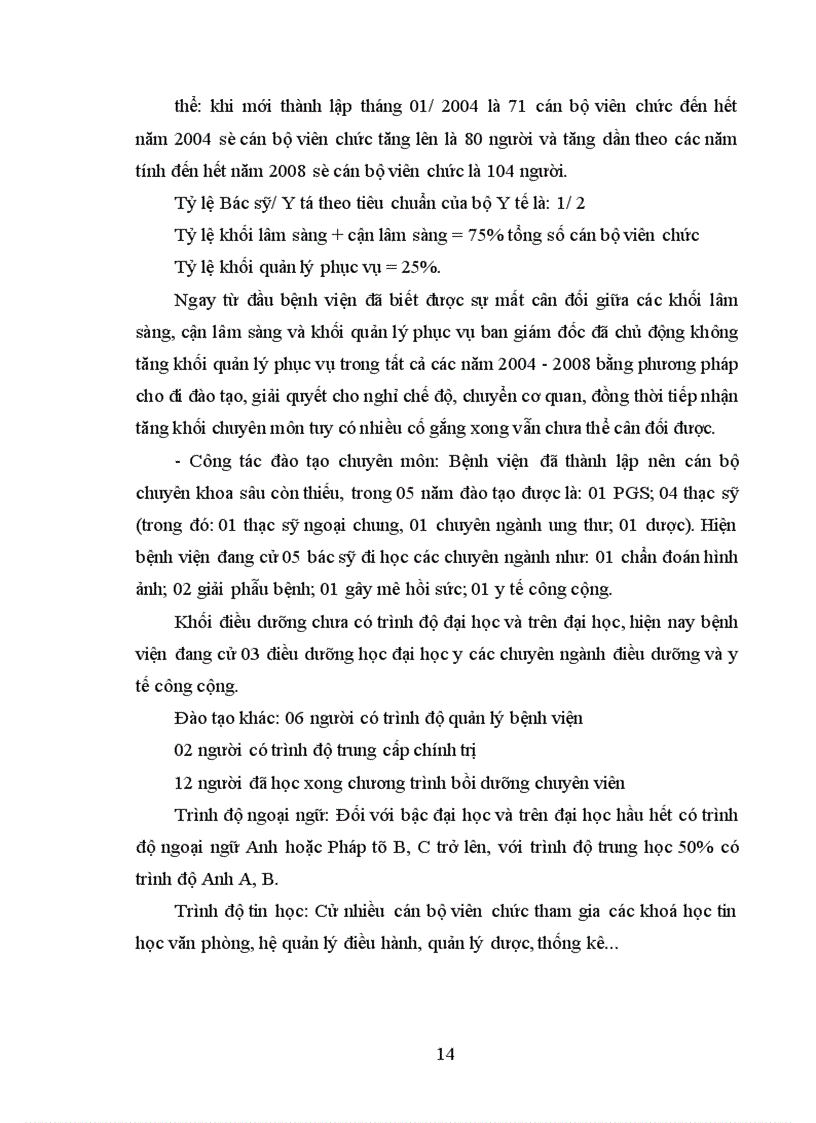 image for page Thực trạng, giải pháp của đội ngũ cán bộ, viên chức ảnh hưởng đến chất lượng hoạt động của Bệnh viện Ung Bướu Hà Nội
