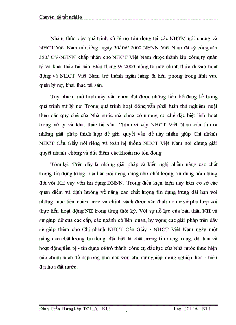 image for page Giải pháp nhằm nâng cao chất lượng tín dụng trung và dài hạn tại Chi nhánh Ngân hàng Công thương Cầu Giấy - Ngân hàng Công thương Việt Nam