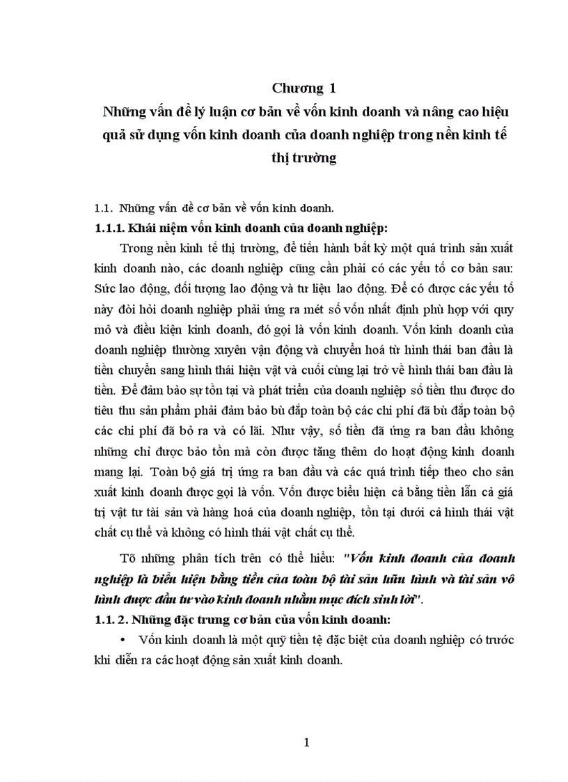 image for page Vốn kinh doanh của doanh nghiệp là biểu hiện bằng tiền của toàn bộ tài sản hữu hình và tài sản vô hình được đầu tư vào kinh doanh nhằm mục đích sinh lời