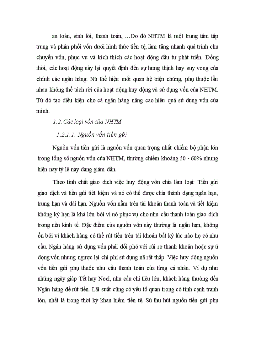 image for page Nâng cao hiệu qủa sử dụng vốn tại NHNN&PTNT Tây Hà Nội