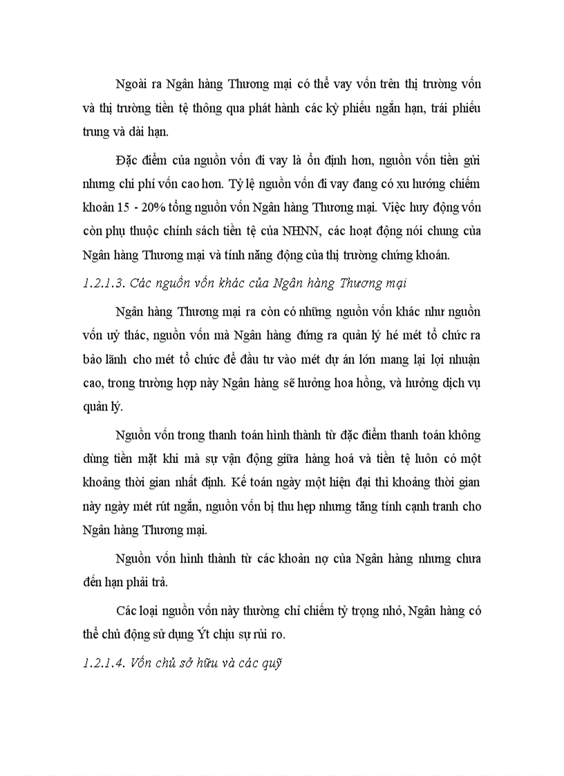 image for page Nâng cao hiệu qủa sử dụng vốn tại NHNN&PTNT Tây Hà Nội