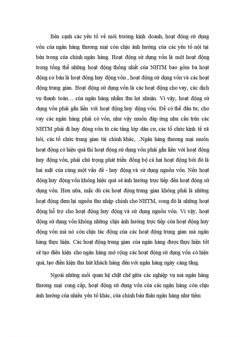 image for page Nâng cao hiệu qủa sử dụng vốn tại NHNN&PTNT Tây Hà Nội