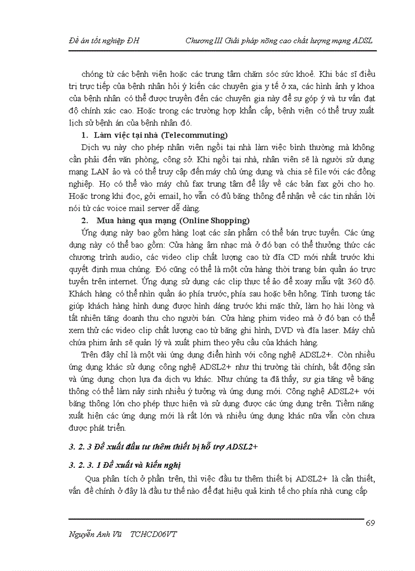 image for page Một số giải pháp nâng cao chất lượng mạng ADSL tại Viễn thông Hà Nội