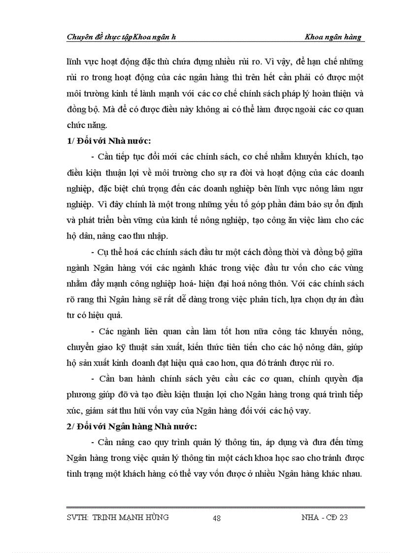 image for page Phòng ngừa và hạn chế rủi ro trong cho vay kinh tế hộ gia đình tại chi nhánh NHNo huyện Thọ Xuân