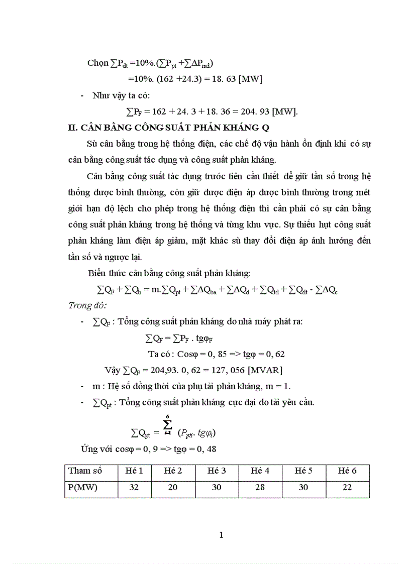 image for page Tính giá thành tải điện của mạng điện