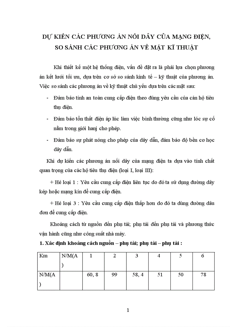 image for page Tính giá thành tải điện của mạng điện