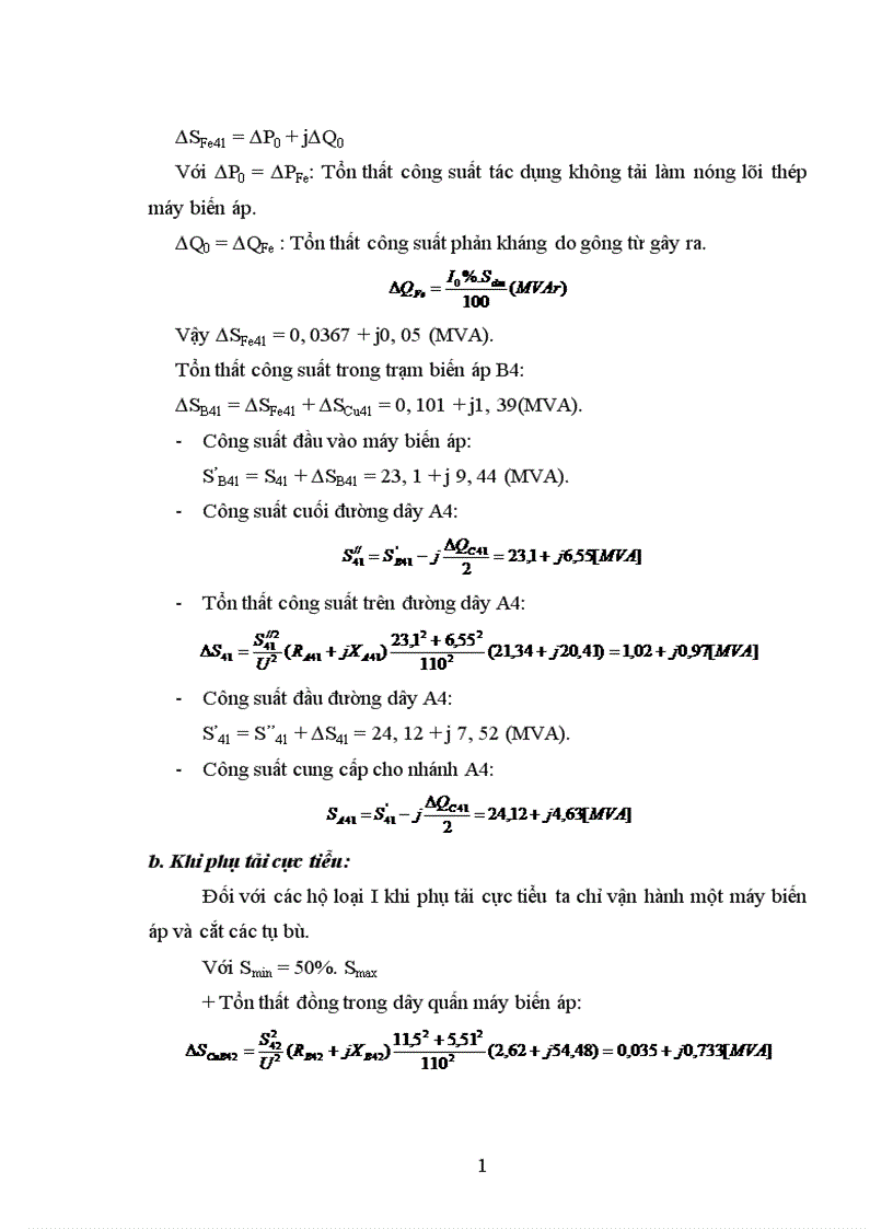 image for page Tính giá thành tải điện của mạng điện