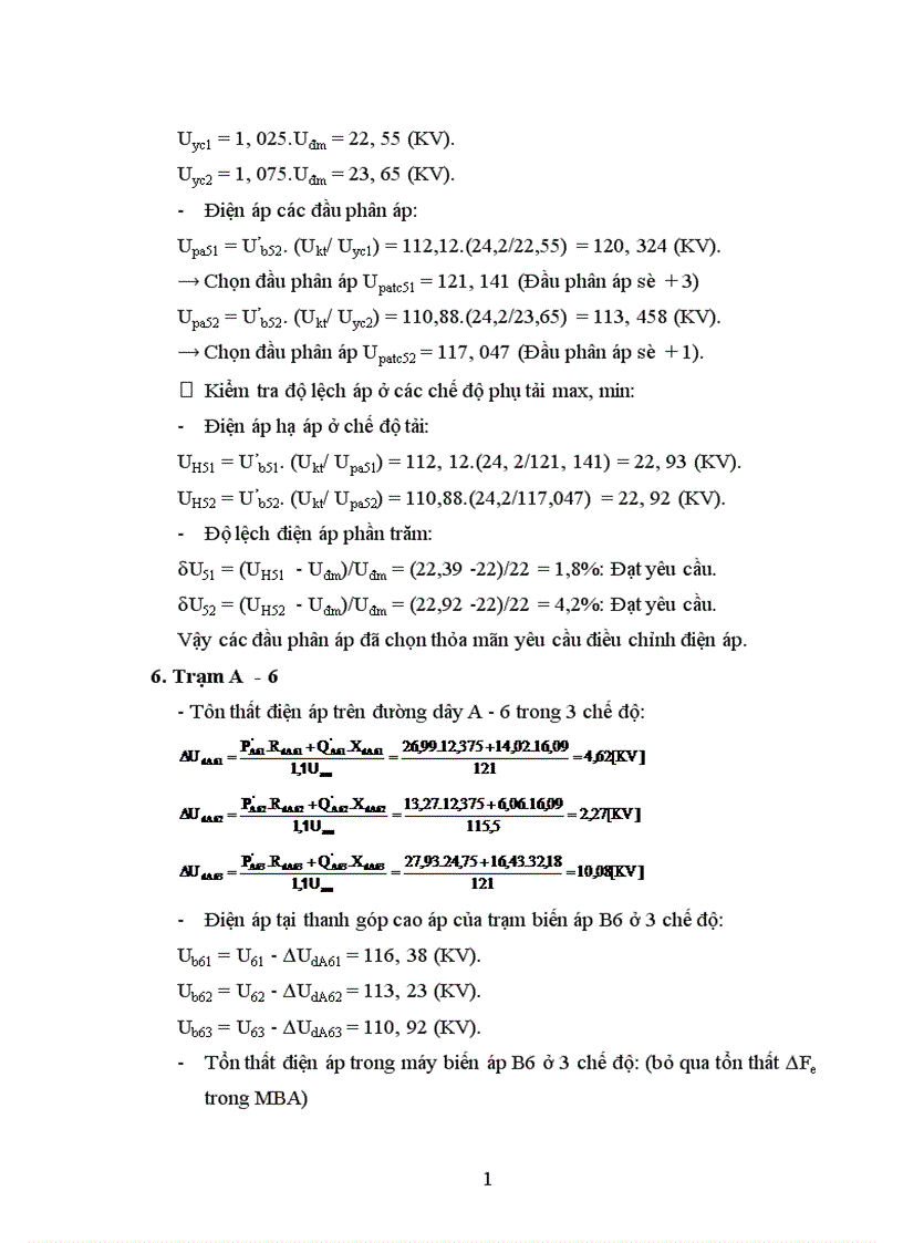 image for page Tính giá thành tải điện của mạng điện