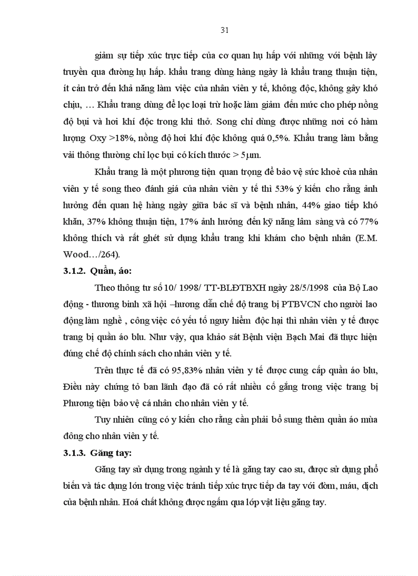 image for page Tình hình cung cấp và sử dụng phương tiện bảo vệ cá nhân cho nhân viên y tế ở bệnh viện Bạch Mai - Thực trạng và giải pháp