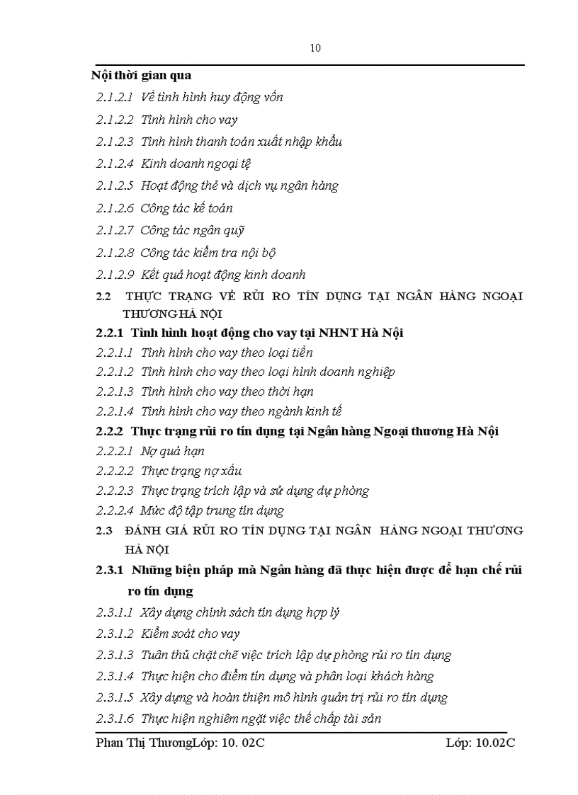image for page Giải pháp hạn chế rủi ro tín dụng tại ngân hàng ngoại thương Hà Nội