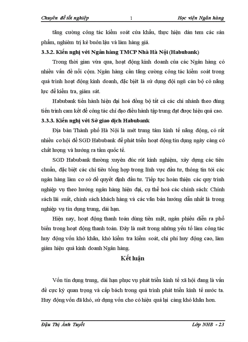 image for page Giải pháp nâng cao chất lượng tín dụng trung – dài hạn tại Sở giao dịch Habubank Hà Nội