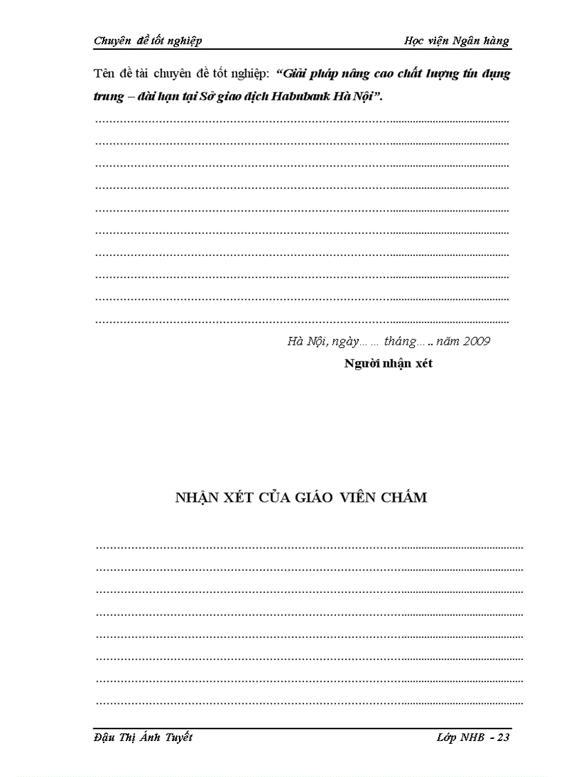 image for page Giải pháp nâng cao chất lượng tín dụng trung – dài hạn tại Sở giao dịch Habubank Hà Nội
