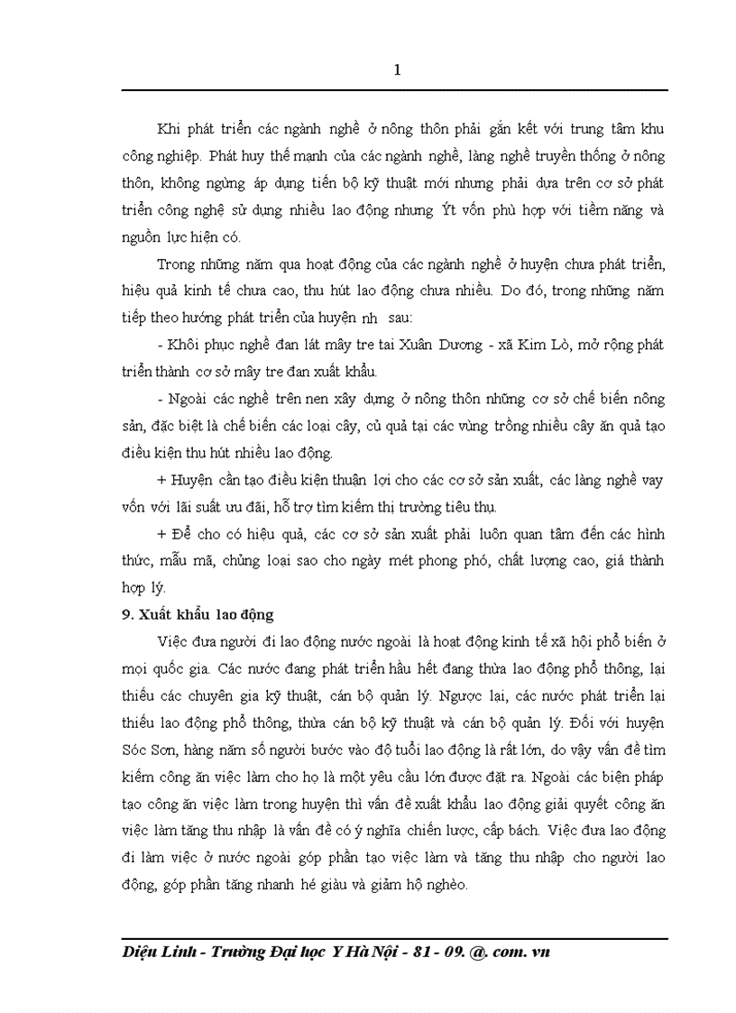 image for page Tình huống quản lý lao động, việc làm, và những giải pháp chủ yếu giải quyết việc làm cho lao động nông thôn ở huyện Sóc Sơn - ngoại thành Hà Nội
