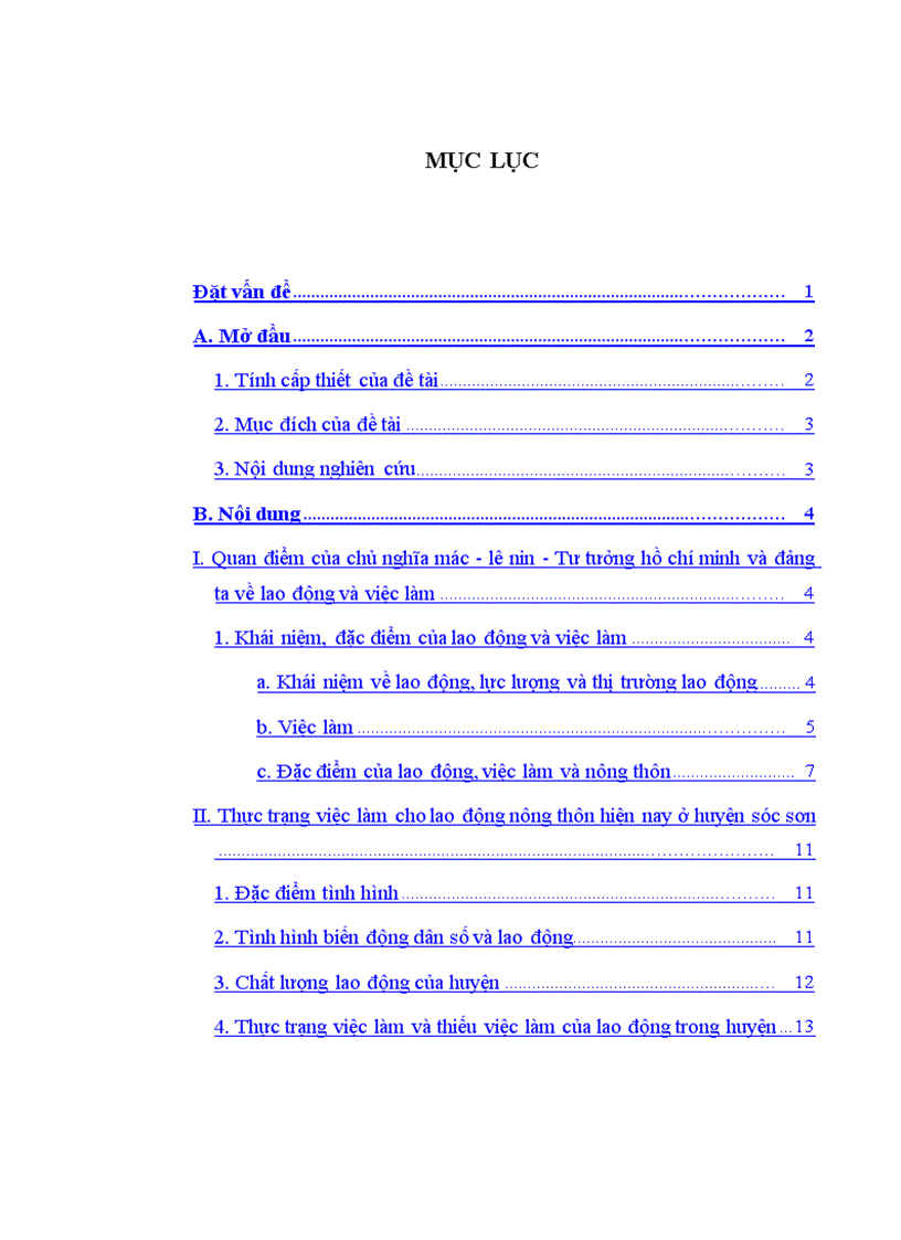 image for page Tình huống quản lý lao động, việc làm, và những giải pháp chủ yếu giải quyết việc làm cho lao động nông thôn ở huyện Sóc Sơn - ngoại thành Hà Nội