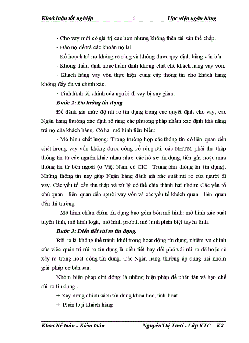 image for page Giải pháp hoàn thiện nghiệp vụ kế toán dự phòng rủi ro tín dụng hướng theo Chuẩn mực Kế toán Quốc tế tại chi nhánh NHNo&PTNT Thăng Long