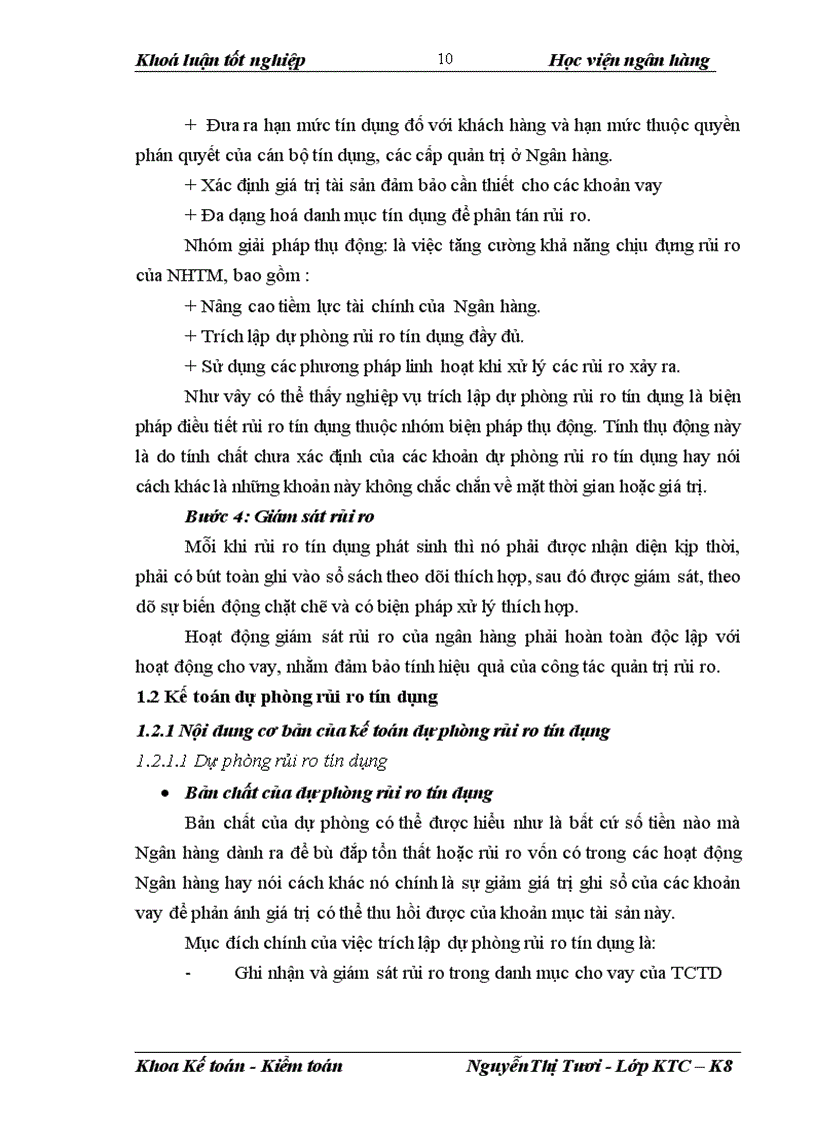 image for page Giải pháp hoàn thiện nghiệp vụ kế toán dự phòng rủi ro tín dụng hướng theo Chuẩn mực Kế toán Quốc tế tại chi nhánh NHNo&PTNT Thăng Long