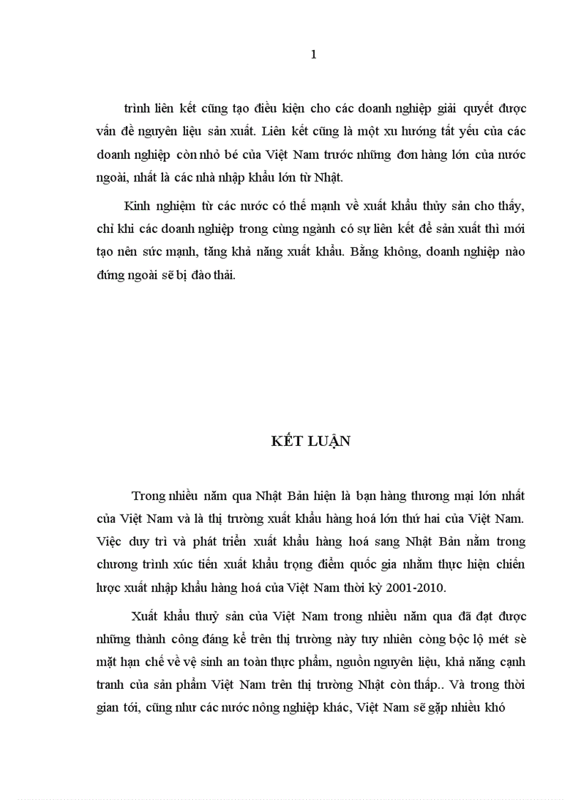 image for page Thực trạng và các biện pháp đẩy mạnh xuất khẩu thuỷ sản Việt Nam vào Nhật Bản .