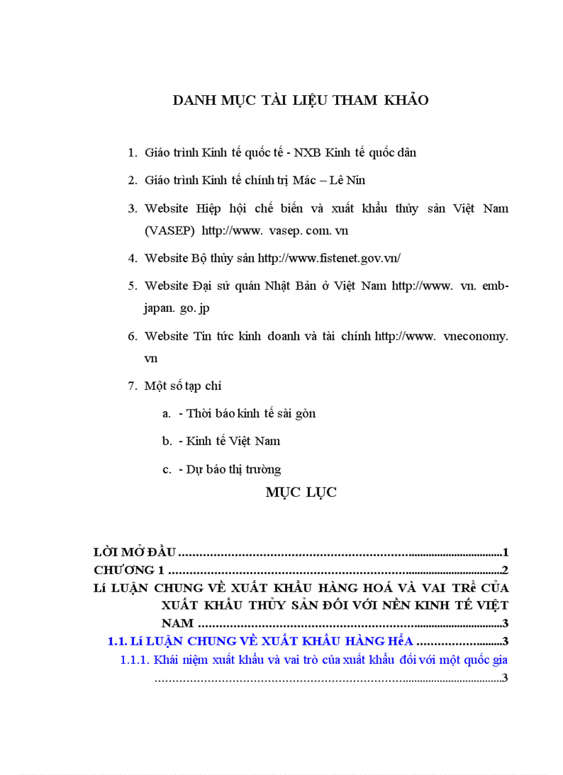 image for page Thực trạng và các biện pháp đẩy mạnh xuất khẩu thuỷ sản Việt Nam vào Nhật Bản .