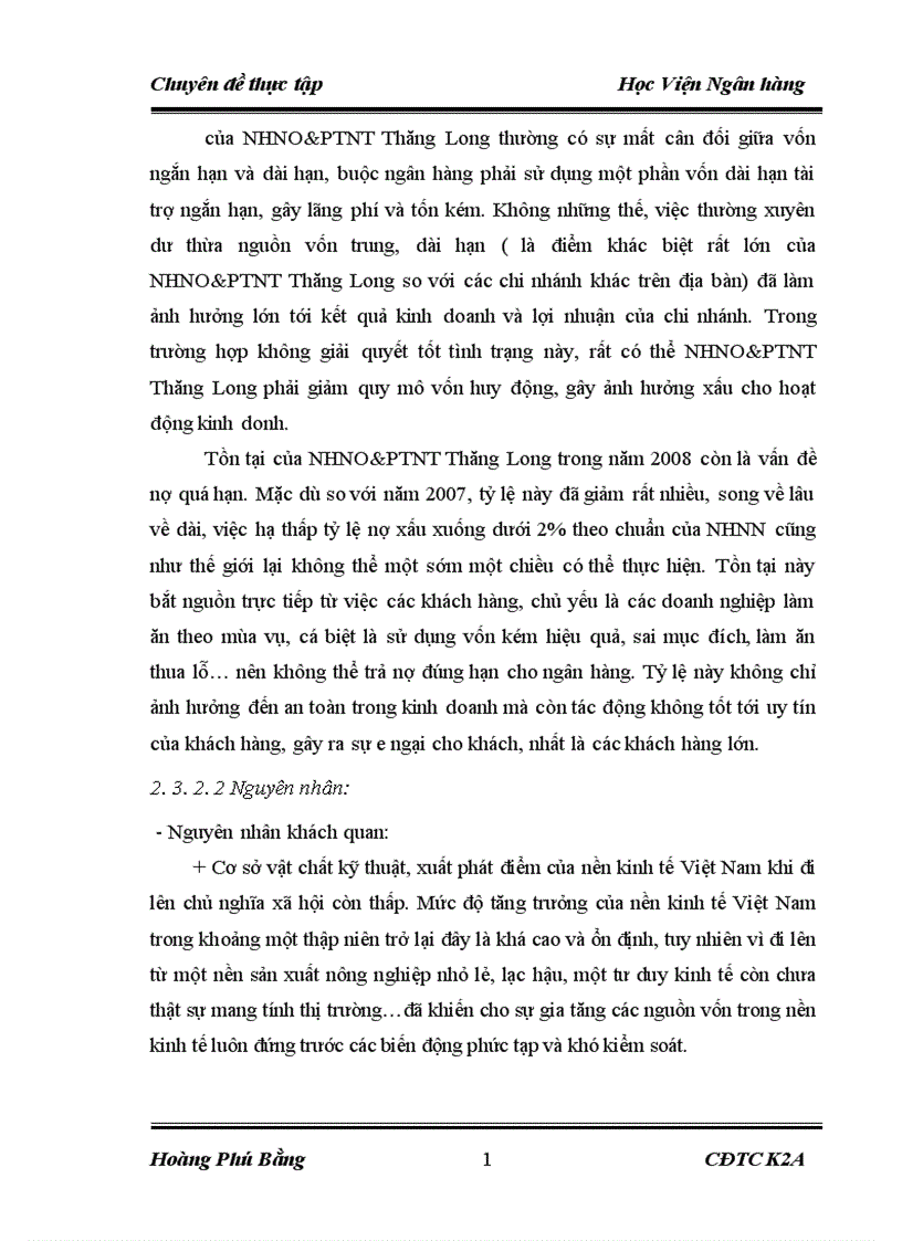 image for page Giải Pháp Phát Triển Huy Động Vốn Tại NHNO&PTNT Thăng Long