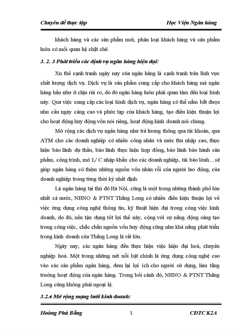 image for page Giải Pháp Phát Triển Huy Động Vốn Tại NHNO&PTNT Thăng Long
