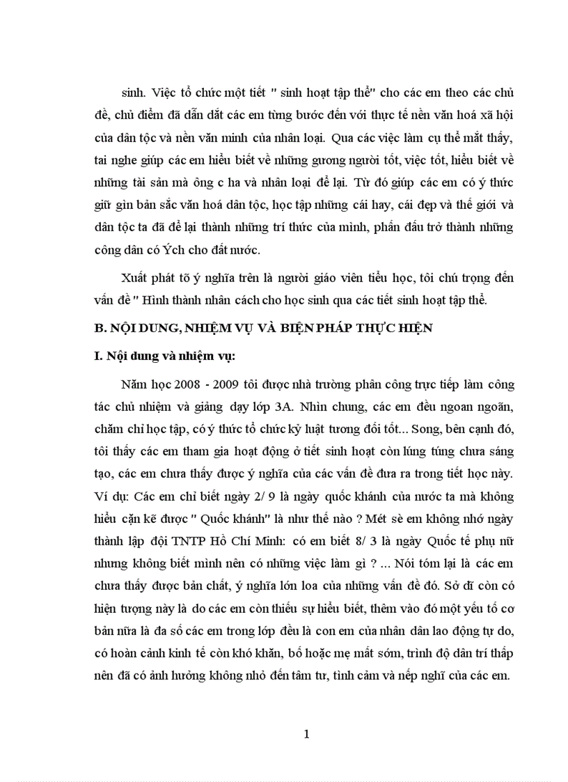 image for page Hình thành nhân cách cho học sinh tiểu học qua giờ sinh hoạt tập thể lớp