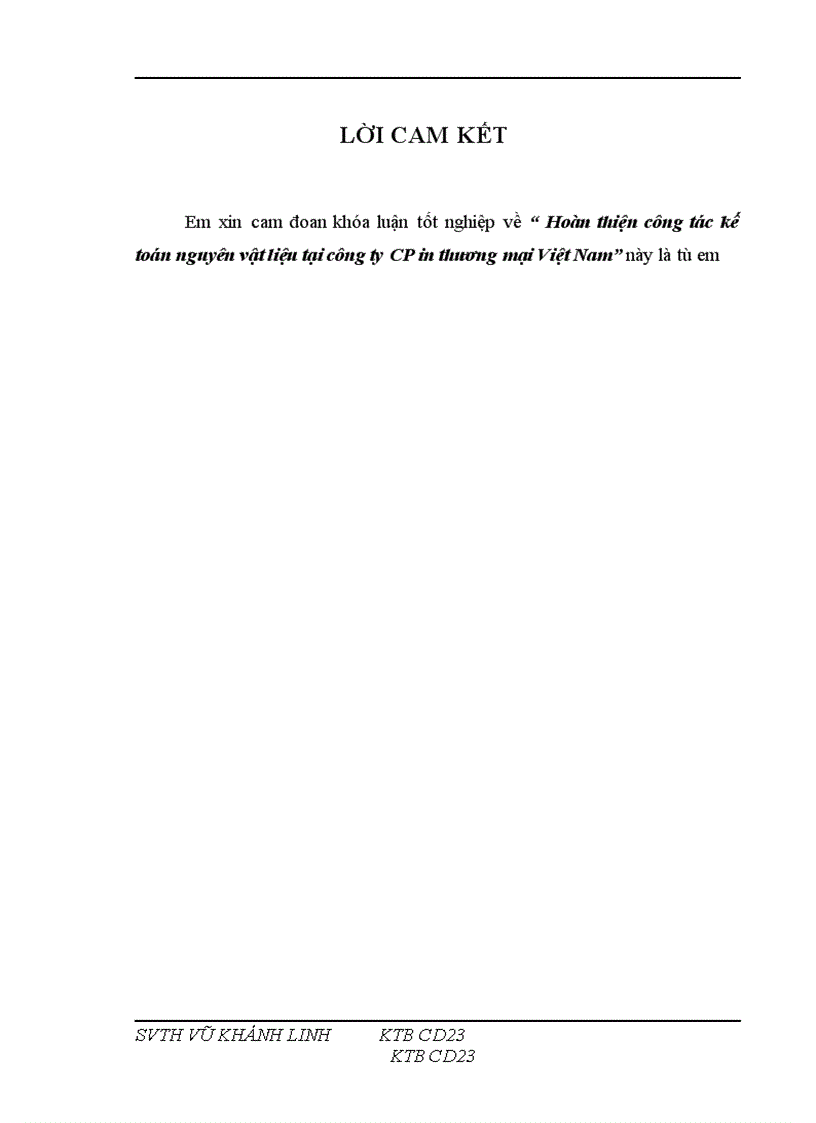 image for page Hoàn thiện công tác kế toán nguyên vật liệu tại công ty cp in thương mại Việt Nam