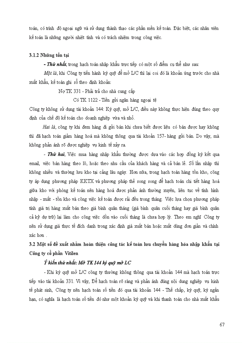 image for page Hoàn thiện công tác kế toán lưu chuyển hàng hoá nhập khẩu của công ty cổ phần Vitilen