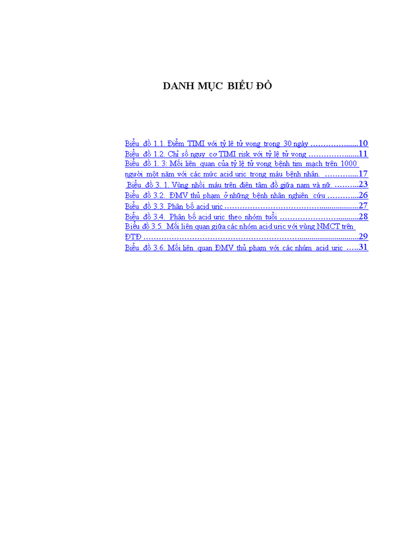 image for page Bước đầu tìm hiểu nồng độ acid uric trong máu bệnh nhân NMCT với yếu tố tiên luợng sớm của bệnh trong và sau điều trị 30 ngày