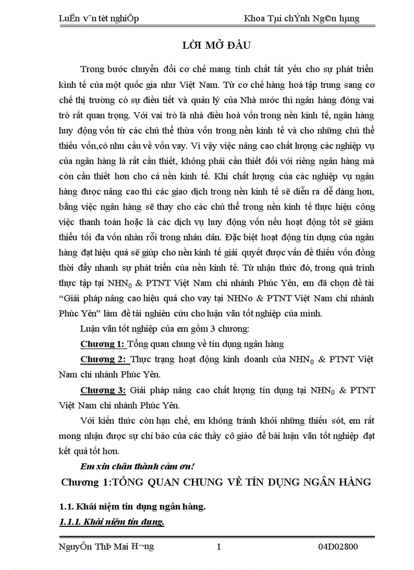 image for page Giải pháp nâng cao hiệu quả cho vay tại NHNo & PTNT Việt Nam chi nhánh Phúc Yên