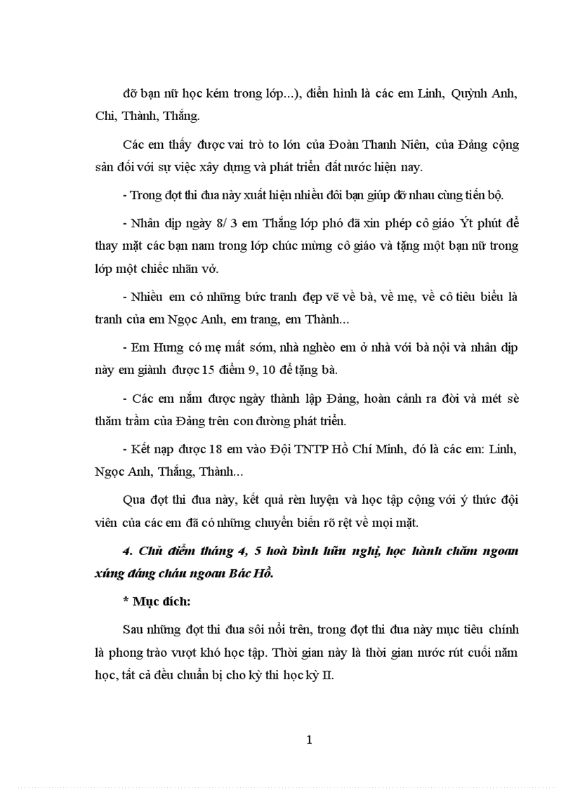 image for page Hình thành nhân cách cho học sinh qua các tiết sinh hoạt tập thể