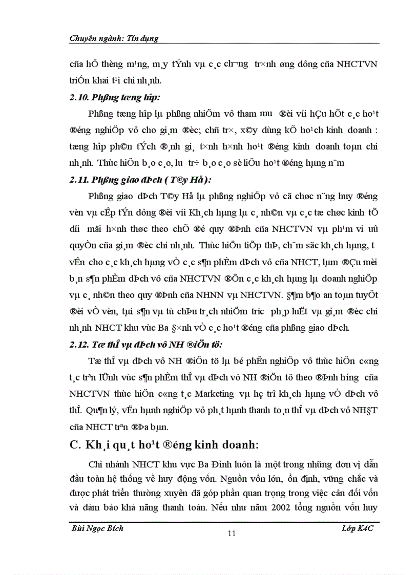 image for page Khái quát vài nét cơ bản về NHCT khu vực Ba Đình