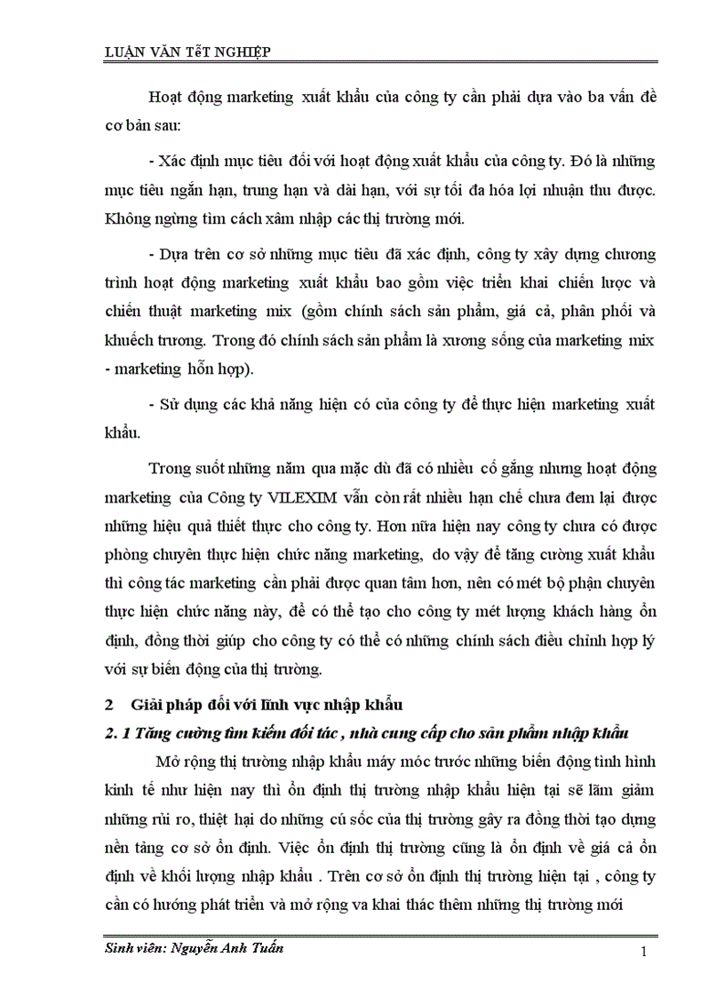 image for page Một số giải pháp nhằm hoàn thiện hoạt động xuất nhập khẩu tại công ty cổ phần xuất nhập khẩu và hợp tác đầu tư VILEXIM