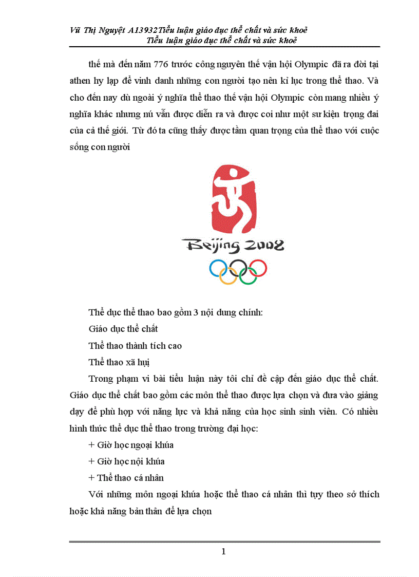 image for page Một số bộ môn thể dục thể thao trong Nhà trường