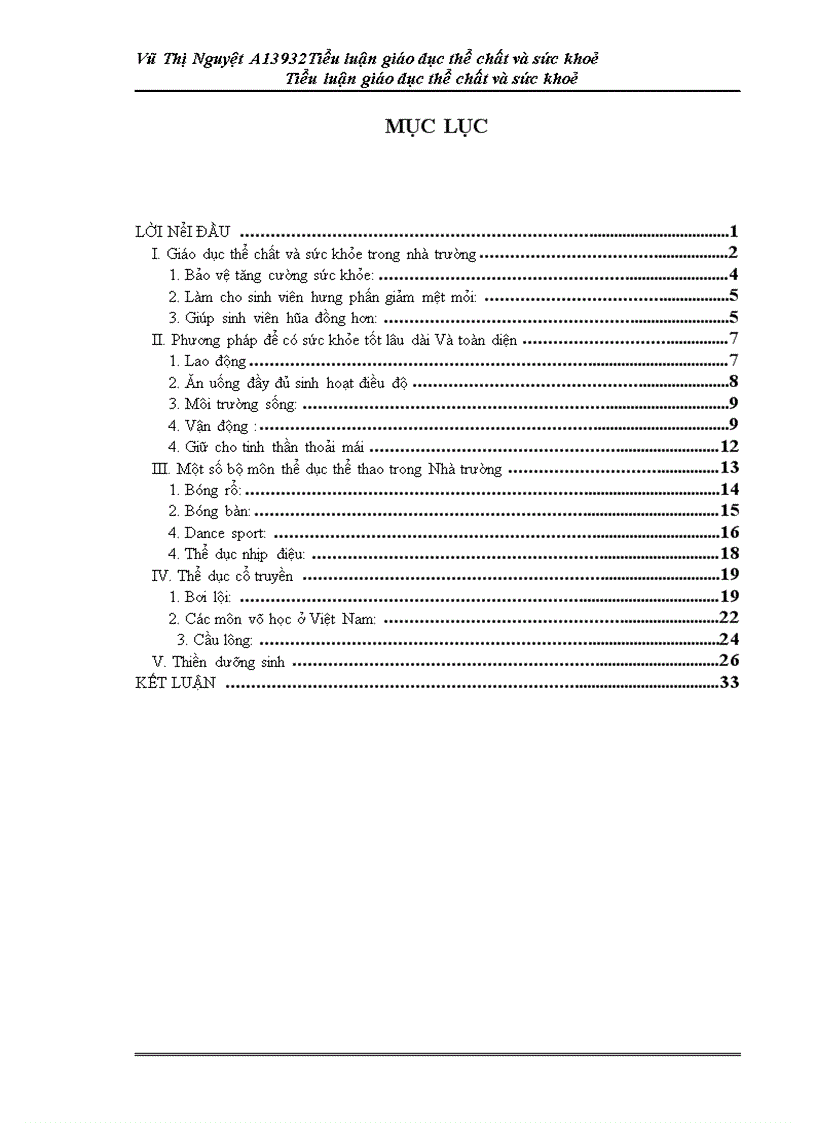 image for page Một số bộ môn thể dục thể thao trong Nhà trường