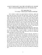 Luận cứ khoa học cho việc sửa đổi luật thanh tra và hoàn thiện pháp luật về Thanh tra