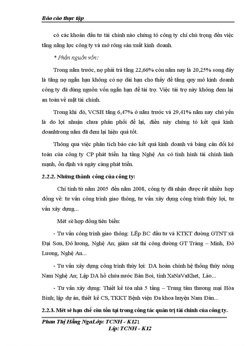 image for page Công tác quản trị tài chính ở công ty cổ phần phát triển hạ tầng Nghệ An