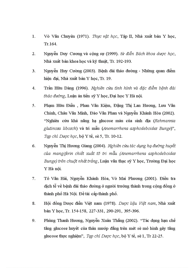image for page Nghiên cứu tác dụng hạ glucose máu của dịch chiết cam thảo đất (Scoparia dulcis L) và phân đoạn của dịch chiết này ở chuột nhắt trắng gây đái tháo đường thực nghiệm