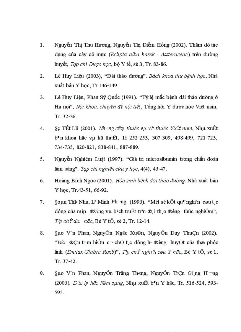 image for page Nghiên cứu tác dụng hạ glucose máu của dịch chiết cam thảo đất (Scoparia dulcis L) và phân đoạn của dịch chiết này ở chuột nhắt trắng gây đái tháo đường thực nghiệm
