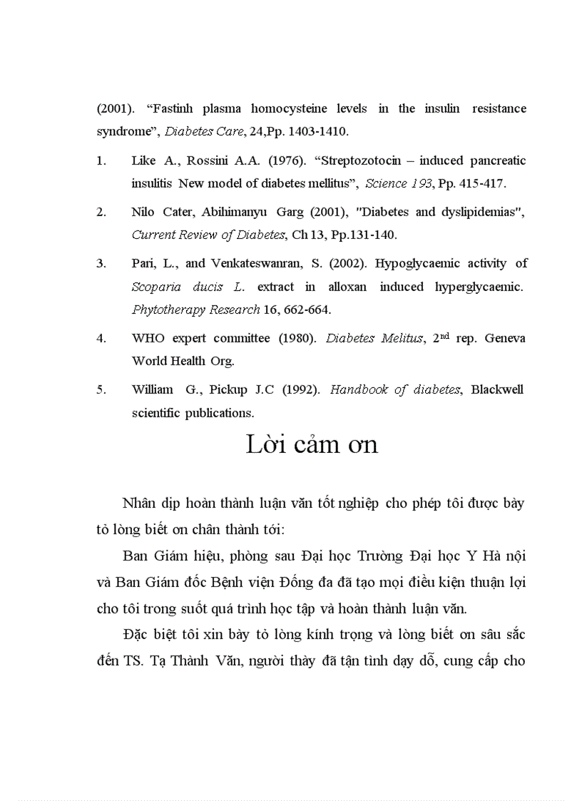 image for page Nghiên cứu tác dụng hạ glucose máu của dịch chiết cam thảo đất (Scoparia dulcis L) và phân đoạn của dịch chiết này ở chuột nhắt trắng gây đái tháo đường thực nghiệm