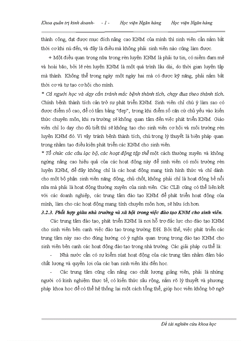 image for page Tăng cường đào tạo KNM cho sinh viên nhằm nâng cao chất lượng nguồn nhân lực