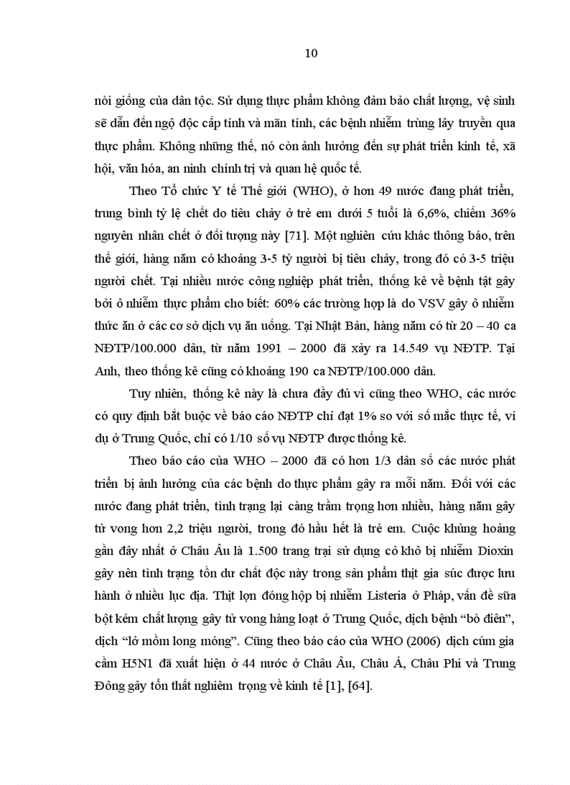 image for page Thực trạng nhiễm khuẩn thực phẩm chế biến sẵn và nhận thức của cộng đồng ở thành phố Điện Biên Phủ năm 2009