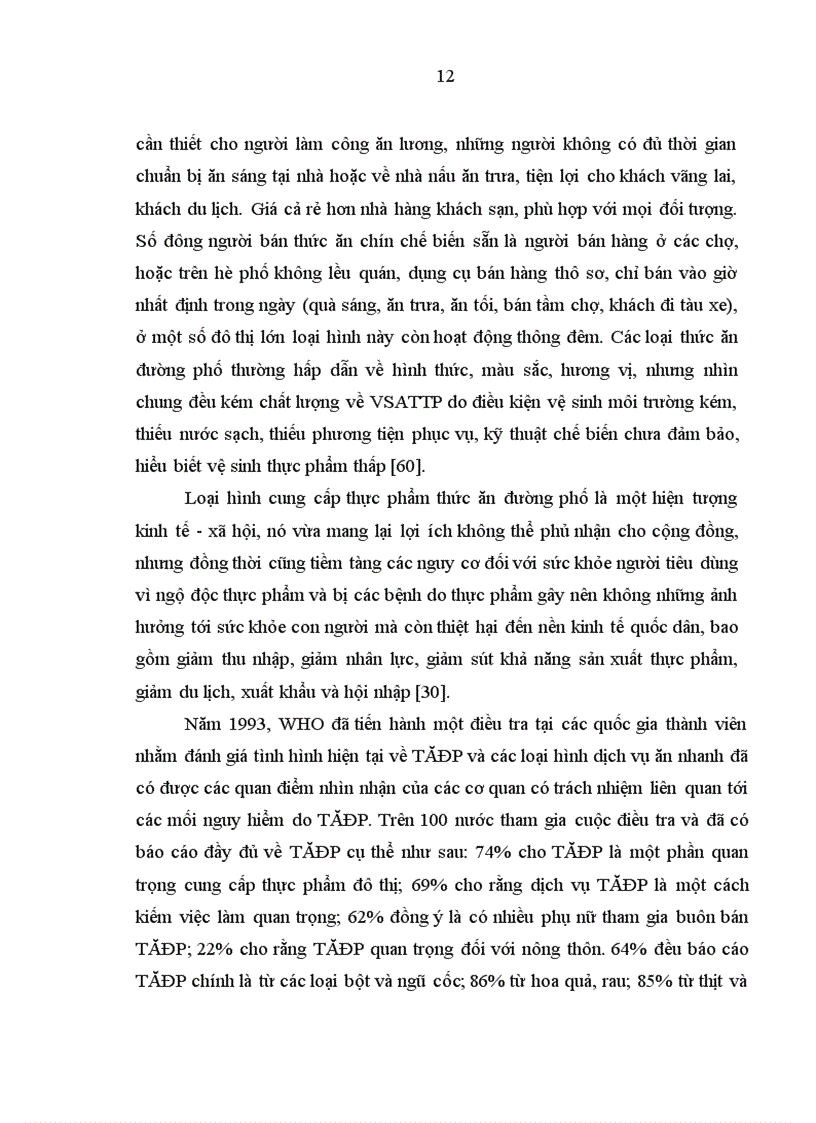 image for page Thực trạng nhiễm khuẩn thực phẩm chế biến sẵn và nhận thức của cộng đồng ở thành phố Điện Biên Phủ năm 2009