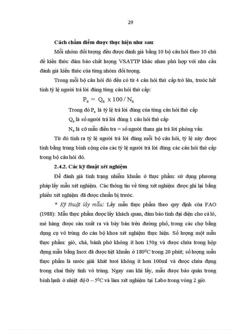 image for page Thực trạng nhiễm khuẩn thực phẩm chế biến sẵn và nhận thức của cộng đồng ở thành phố Điện Biên Phủ năm 2009