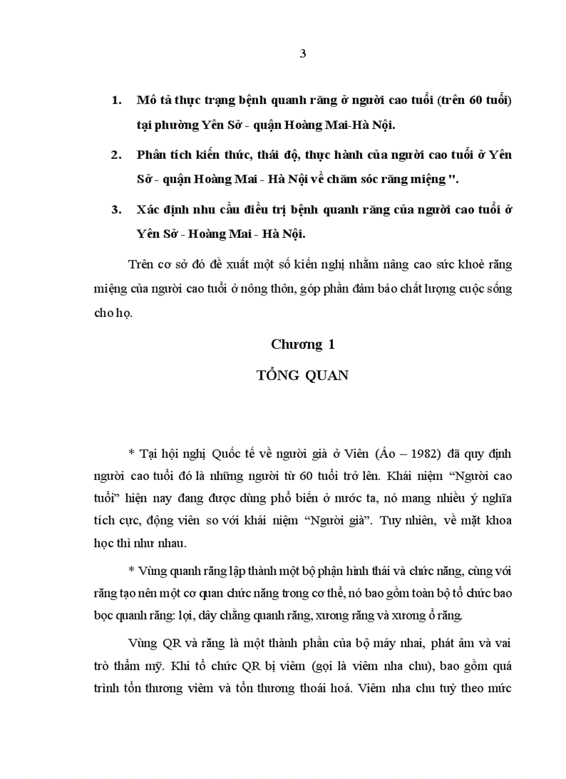 image for page Nghiên cứu thực trạng bệnh quanh răng và nhu cầu điều trị của người cao tuổi ở một vùng nông thôn quận Hoàng Mai- Hà Nội