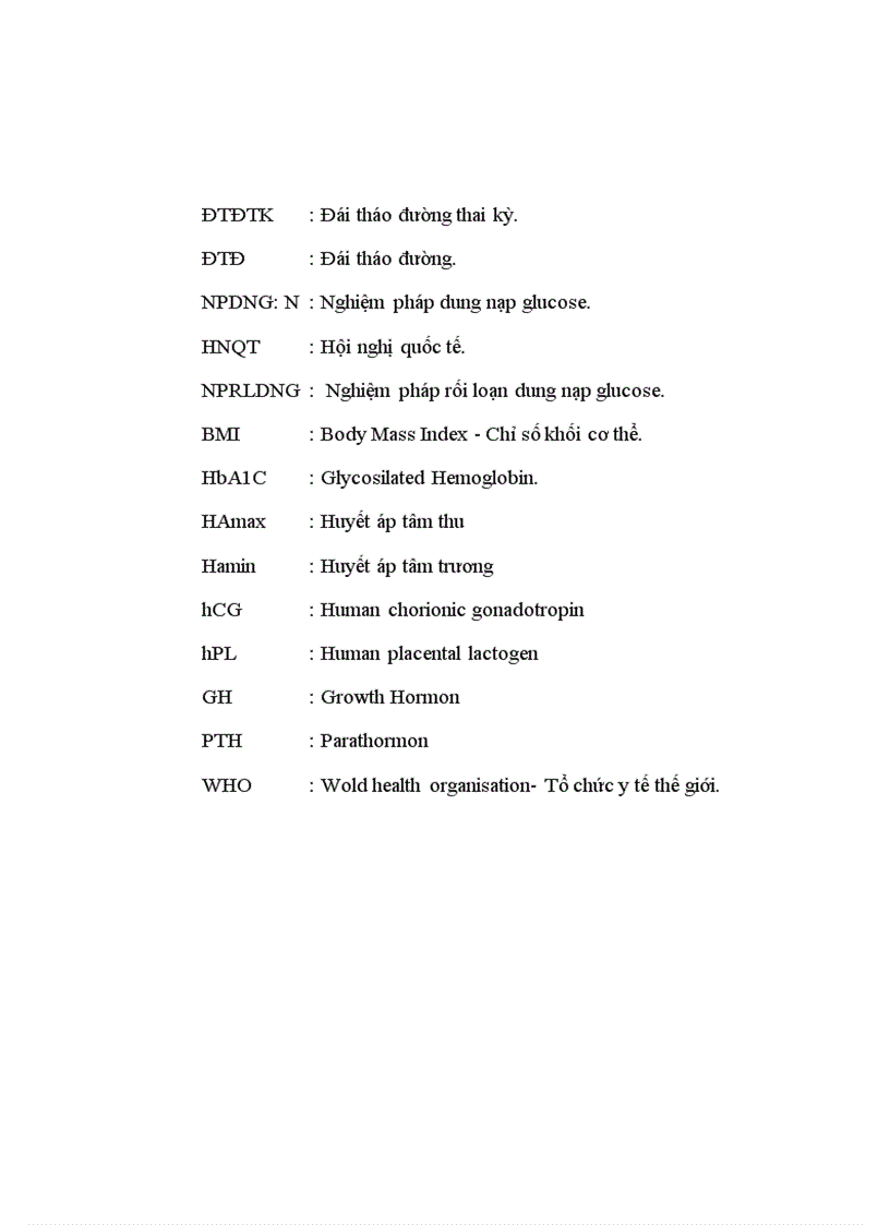 image for page Xác định tỷ kệ ĐTĐTK ở nhóm thai phụ có nguy cơ cao tại bệnh viện Phụ sản Trung ương từ 1/2010 – 6/2010